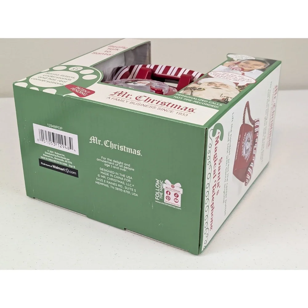 Mr. Christmas Santa's Interactive Magical Telephone Brand New In Box